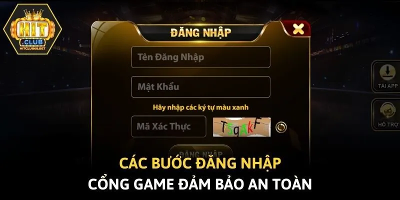 Các bước đăng nhập cổng game đảm bảo an toàn